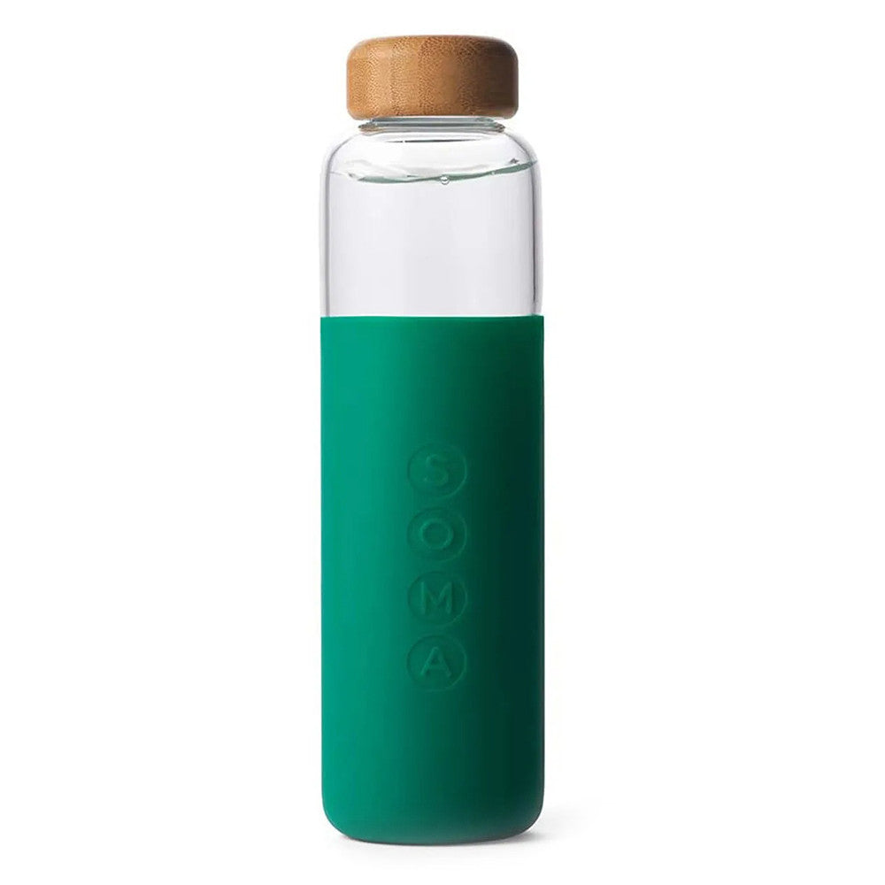 Soma Glass Water Bottle V2, Emerald, 17 Oz